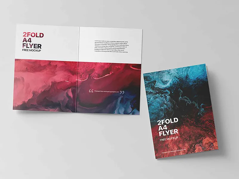 A3 to A4 Two Fold Flyer Printing Dubai – Perklets Print