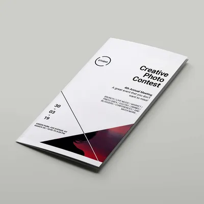 A4 to DL flyer brochure mockup Dubai