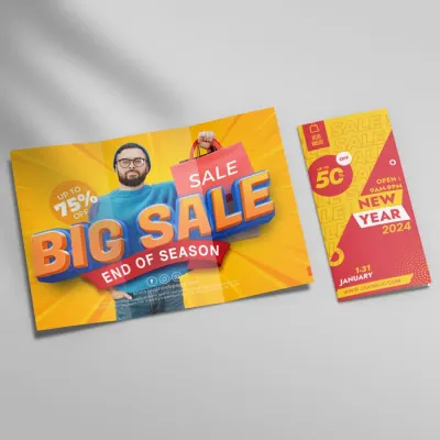 A4 to DL flyer printing Dubai