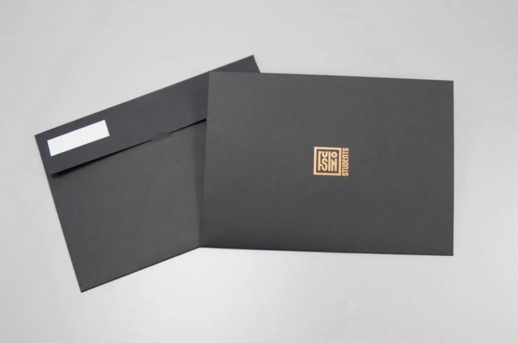 Bespoke custom envelope copper foil Dubai