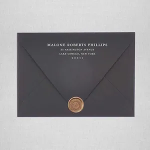 Black invitation envelope printing Dubai UAE