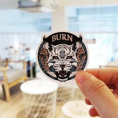 Circle normal paper stickers Dubai