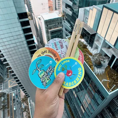 Circle soft paper stickers Dubai