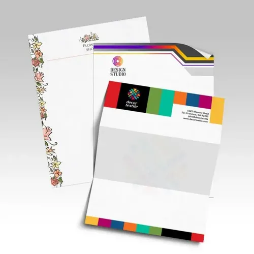 Corporate spot UV letterhead Dubai