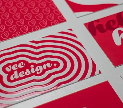 Creative raised shiny business cards Dubai