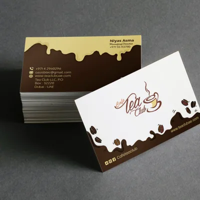 Custom designed business cards