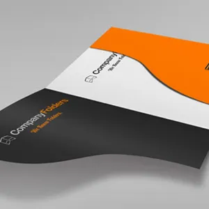 Custom die-cut folder printing UAE