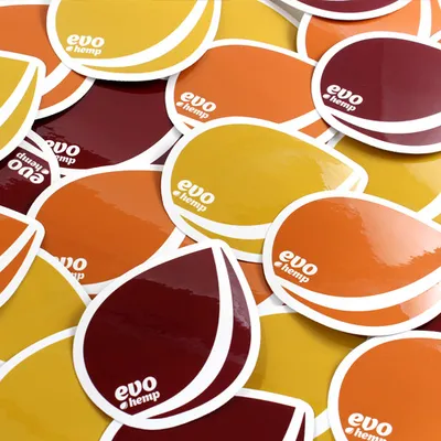 Custom glossy paper stickers Dubai
