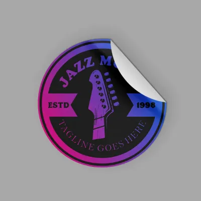 Custom glossy PVC stickers Dubai