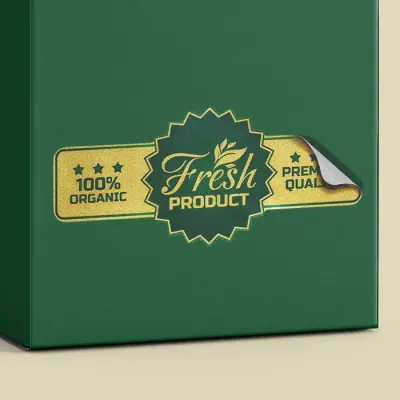 Custom metallic printed stickers Dubai