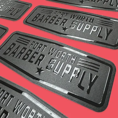 Custom raised shiny stickers Dubai