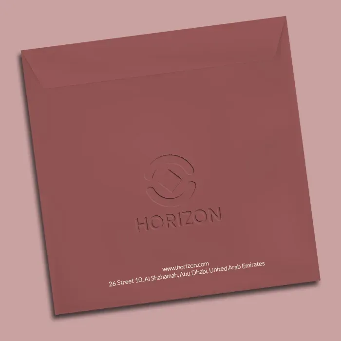 Debossed envelope printing Dubai