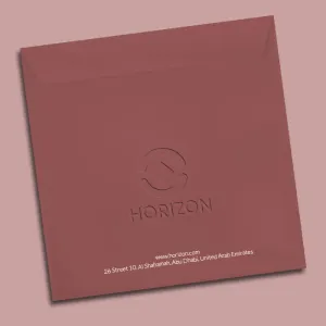 Debossed envelope printing Dubai