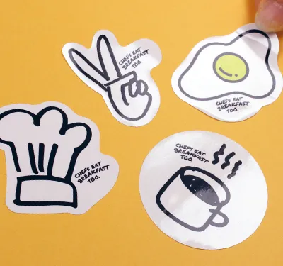 Die cut glossy paper stickers Dubai