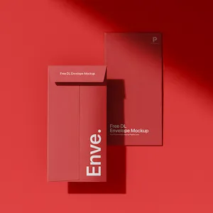 Custom printed DL envelope mockup Dubai