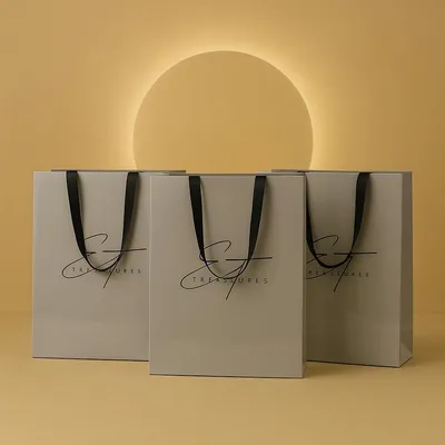 Eco friendly paper bag custom logo Dubai