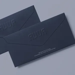 Embossed envelope branding Dubai