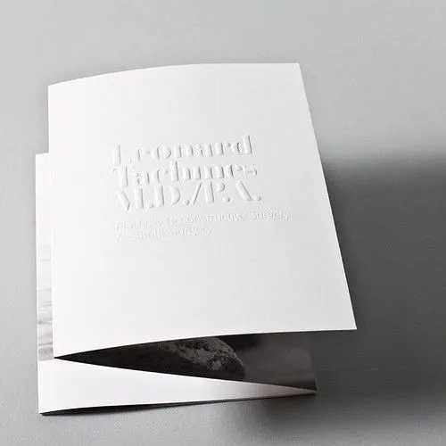 Embossed Flyer White Relief Dubai – Perklets Print