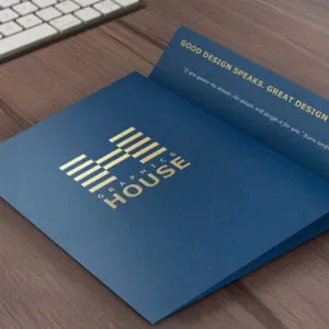 Embossed folder foil presentation Dubai