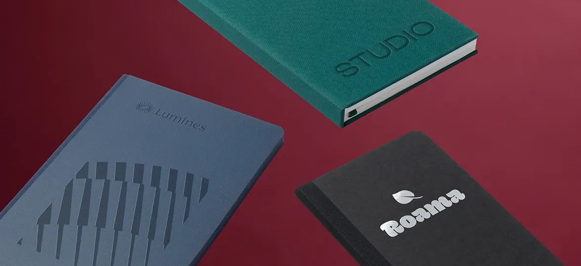 Embossed notebook printing Dubai Perklets Print