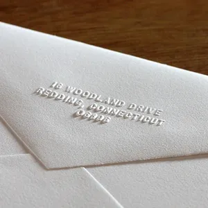 Embossed return address envelope Dubai