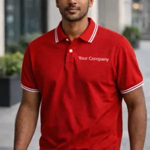 Embroidered t-shirt corporate branded UAE