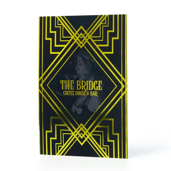 Foil Flyer Black Gold Dubai – Perklets Print