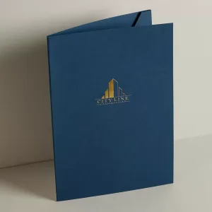 Foil stamped folder luxury corporate Dubai