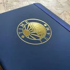 Foil stamped notebook branded UAE