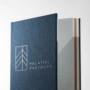 Foil stamped notebook midnight blue Dubai