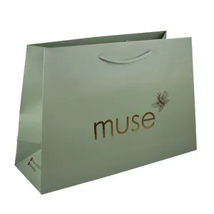 Foil stamped paper bag corporate branded Dubai