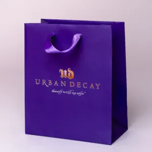Foil stamped paper bag custom design Dubai