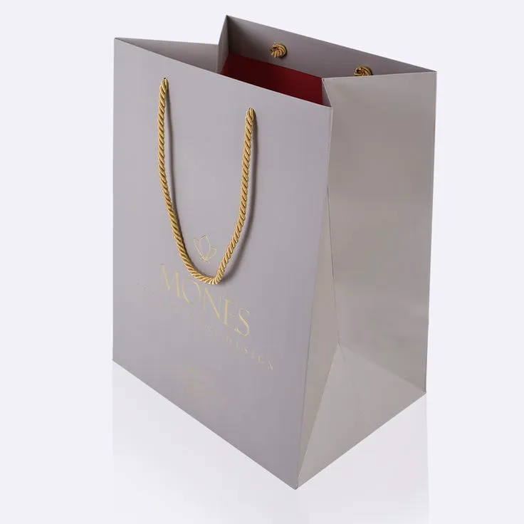 Foil stamped paper bag printing Dubai Perklets Print