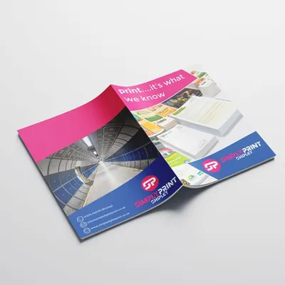 Folded A4 brochure Dubai