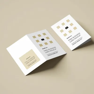 Folding business cards