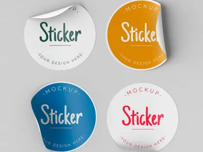 Glossy PVC stickers Dubai