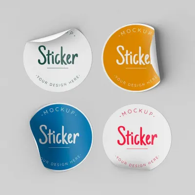 Glossy PVC stickers Dubai