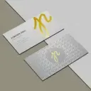 Gold metallic business cards Dubai
