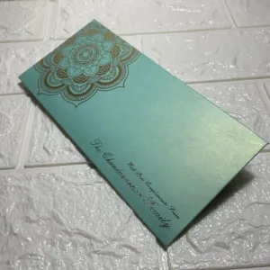 Gold metallic envelope printing Dubai