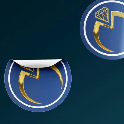 Premium raised foiled stickers Dubai