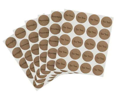 Kraft dot label stickers Dubai