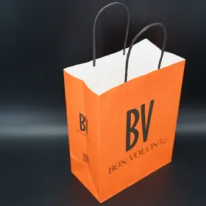 Kraft paper bag reusable twisted handle Dubai