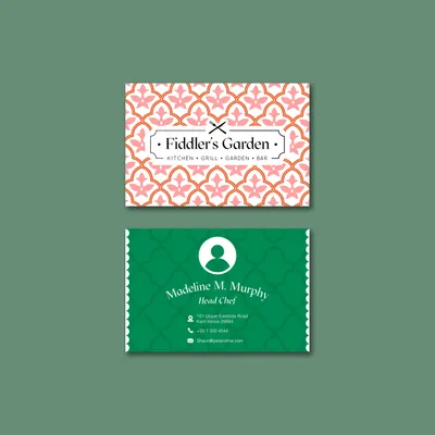 Kraft sandwich business cards Dubai