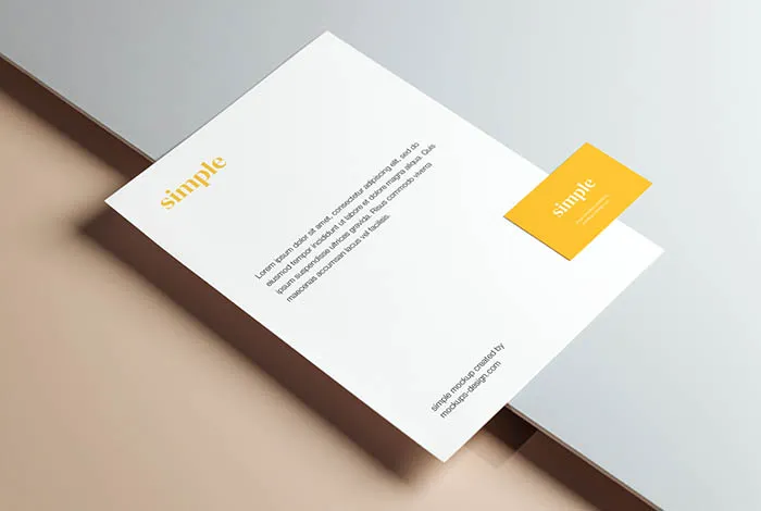 Letterhead printing with business card Dubai