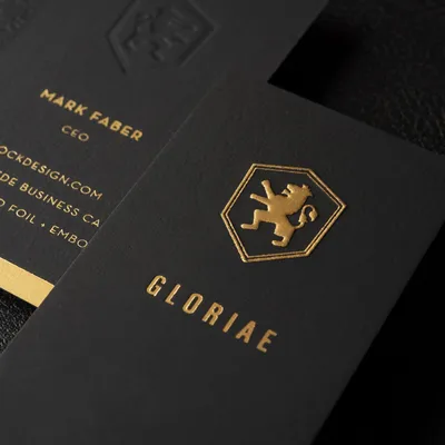Luxury embossed business cards Dubai