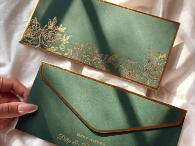 Foil stamped envelope printing Dubai UAE