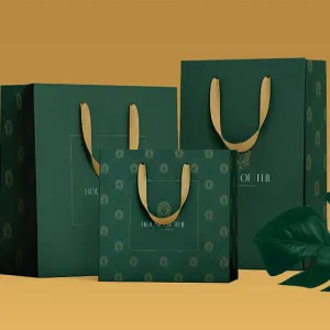 Luxury paper bag custom branded Dubai