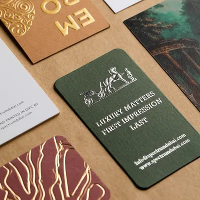 Edge painted sandwich business cards Dubai