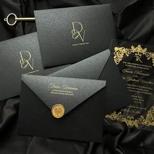 Luxury wedding invitation envelope Dubai UAE