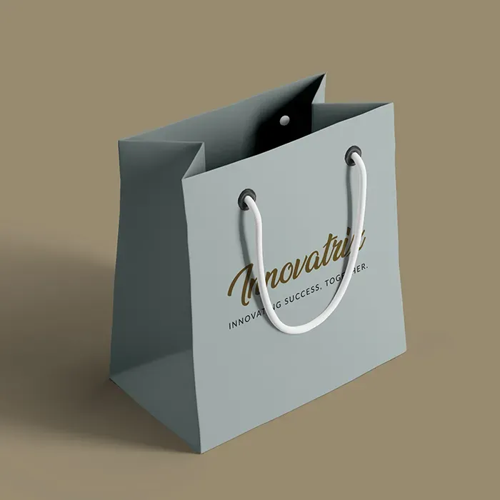 Matt paper bag printing Dubai Perklets Print